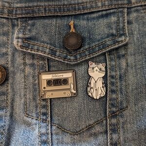 🩶 Taylor Swift - Folklore (Set of 2) Enamel Pin